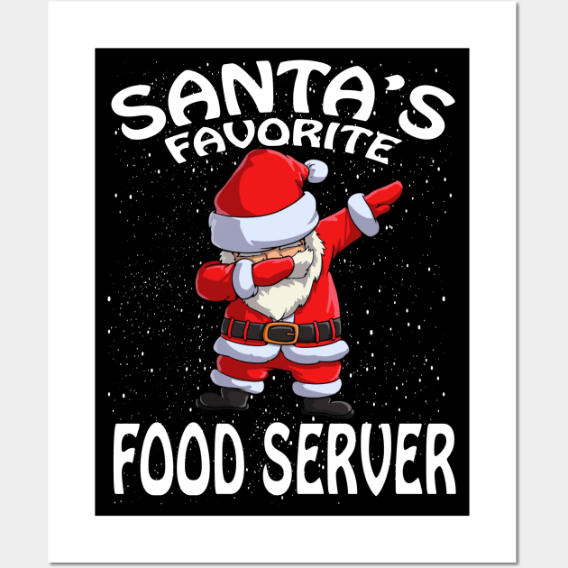 Santas Favorite Food Server Christmas Wall Art by intelus